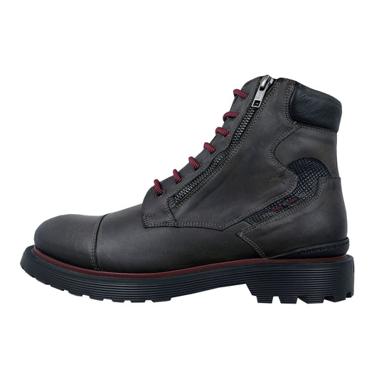 Fluchos Omega – Men's Leather Ankle Boots, Lightweight Comfort, Grey: F0684