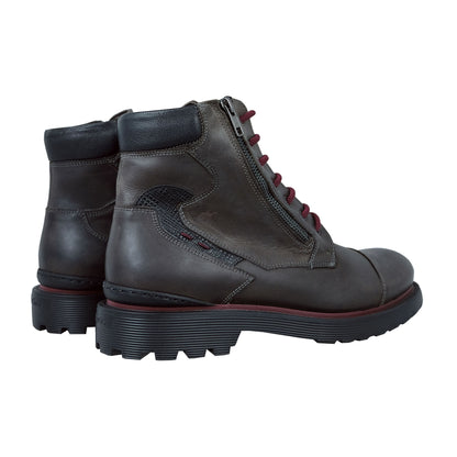 Fluchos Omega – Bottines en cuir pour homme, confort et légèreté, grises : F0684