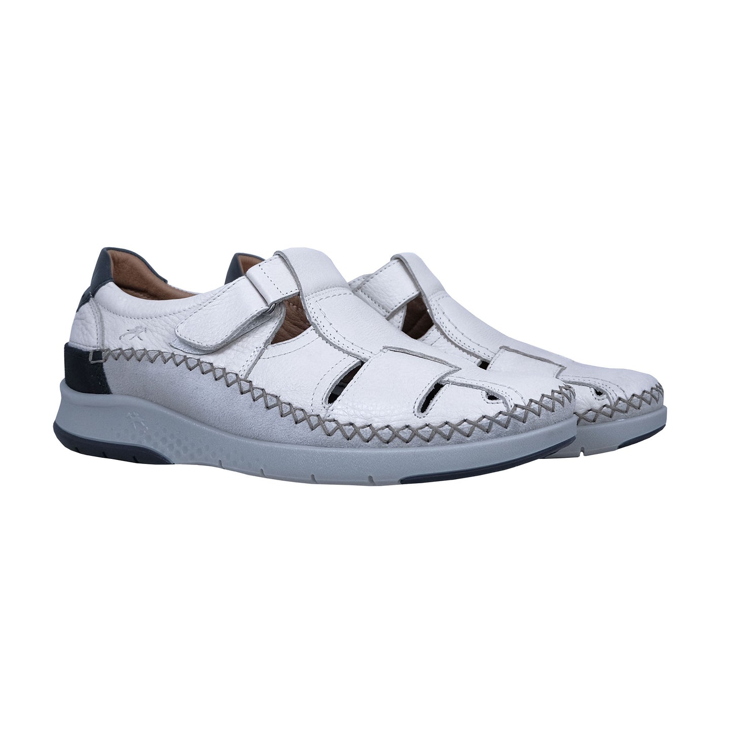 Fluchos Maui: Sandalias Hombre Piel Blanco F0797