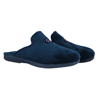 Garzon – Pantoufles de confort pour hommes, bleues : 6101.247