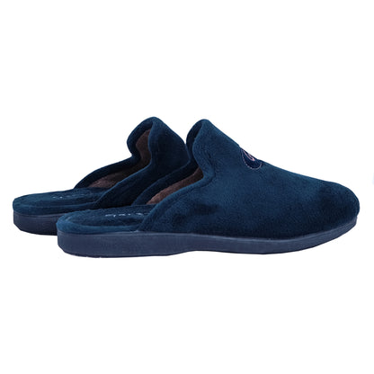Garzon – Pantoufles de confort pour hommes, bleues : 6101.247