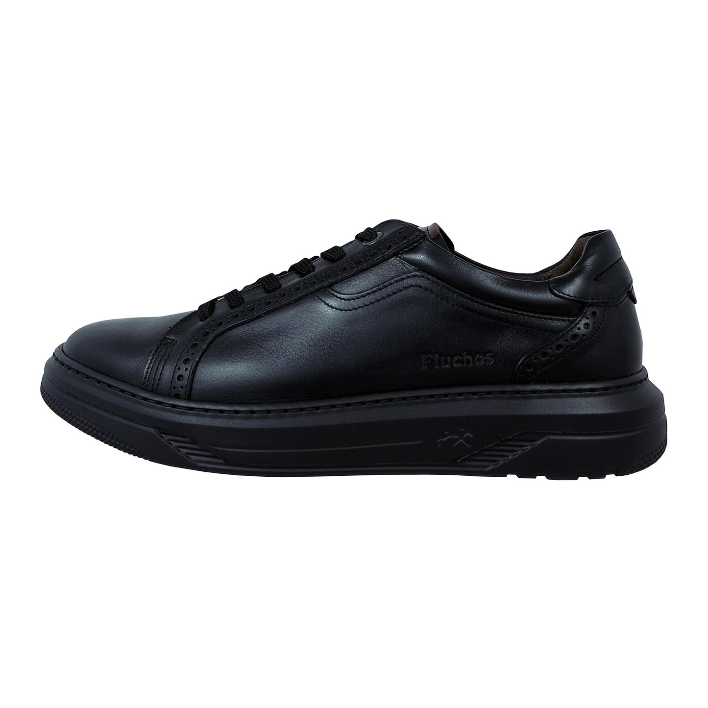 Fluchos Boston: Zapatillas Hombre Piel Negro York F2134