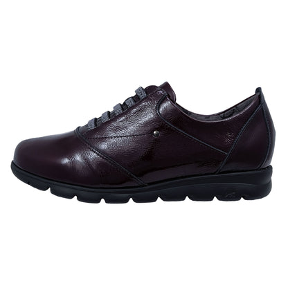 Fluchos Susan: Women's Comfort Patent Leather Shoes Burgundy F0354