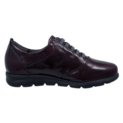 Fluchos Susan: Women's Comfort Patent Leather Shoes Burgundy F0354
