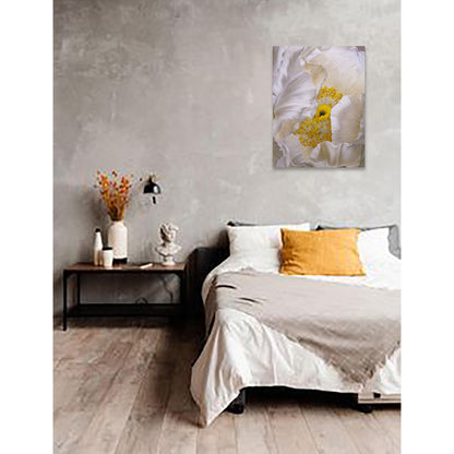 Anastasia Woron - Original Signed Oil Painting 2023: White Peony 73x54cm