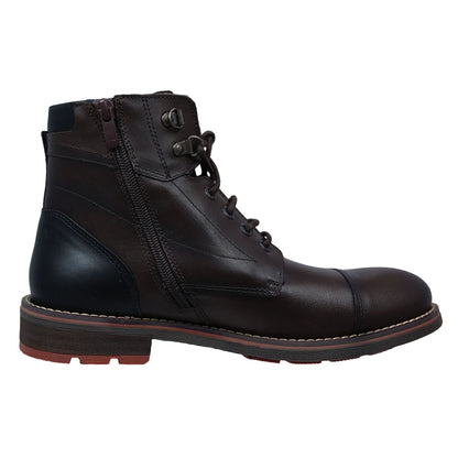 Fluchos Terry: Botines Hombre Marrón Cremallera F1342