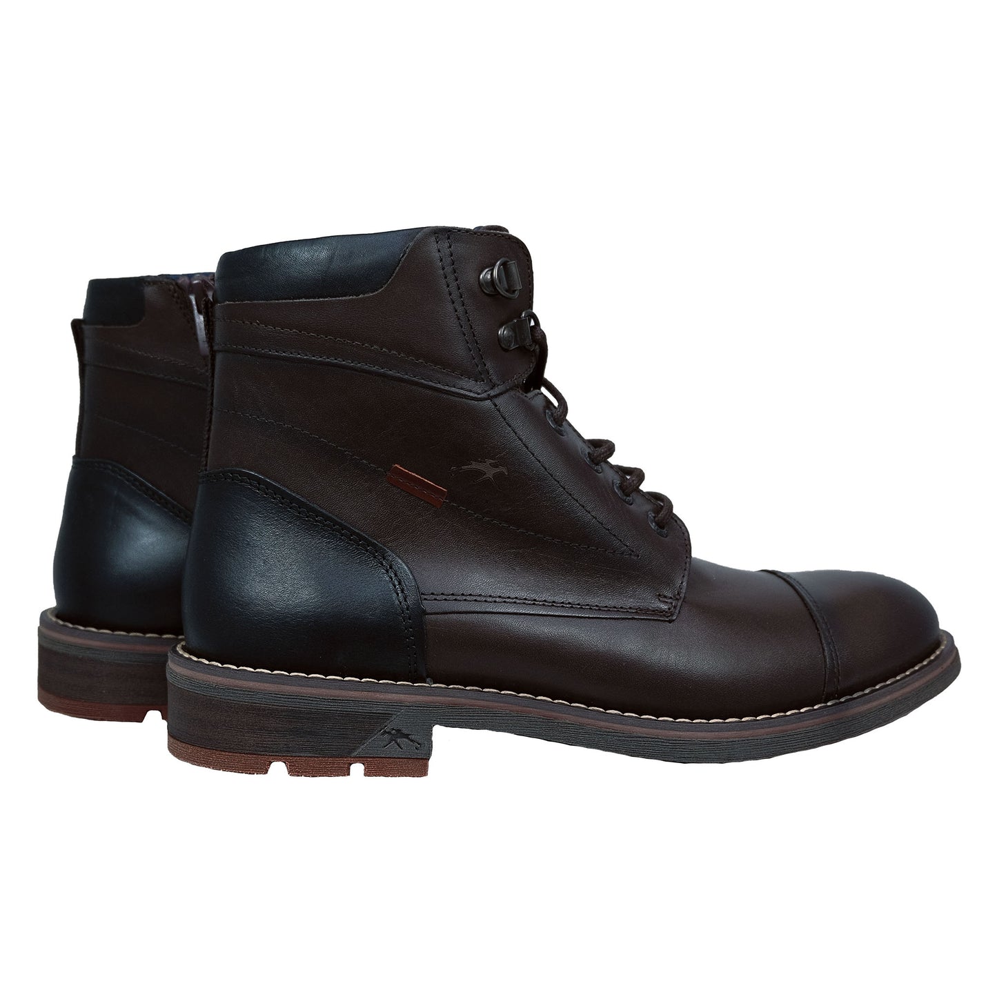Fluchos Terry: Botines Hombre Marrón Cremallera F1342
