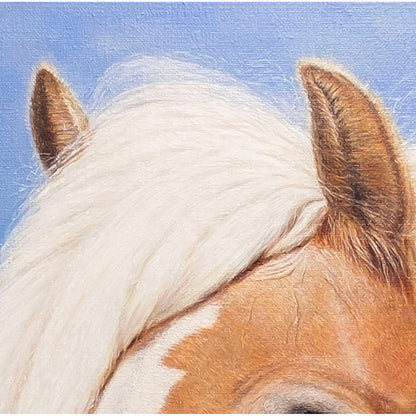 Anastasia Woron « Helia, âme sereine » - Peinture à l'huile originale signée 64x54cm 2026 