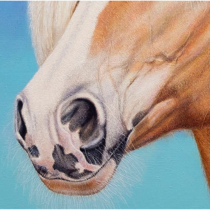 Anastasia Woron « Helia, âme sereine » - Peinture à l'huile originale signée 64x54cm 2026 