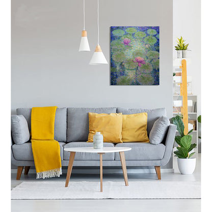 Jardín de Luz y Nenúfares – Óleo Original de Anastasia Woron 60×73 cm(2026)