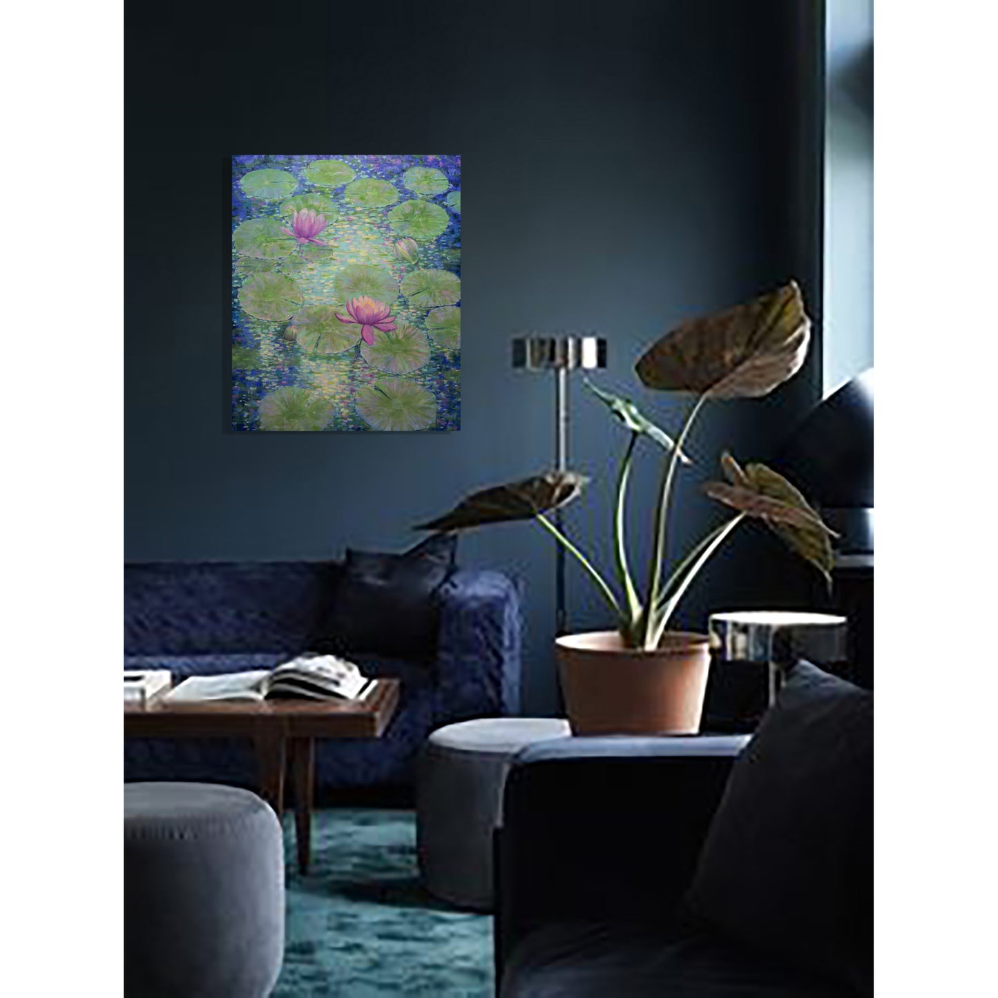 Jardín de Luz y Nenúfares – Óleo Original de Anastasia Woron 60×73 cm(2026)