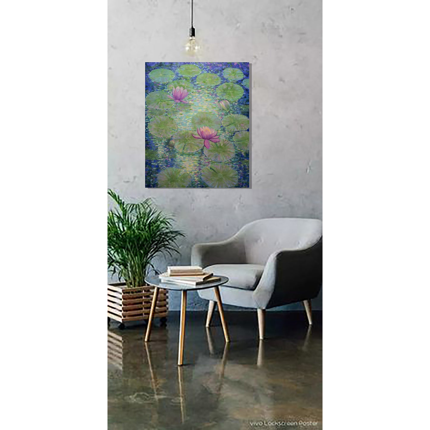 Jardín de Luz y Nenúfares – Óleo Original de Anastasia Woron 60×73 cm(2026)