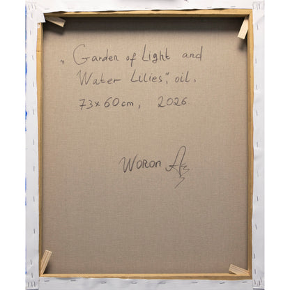 Jardín de Luz y Nenúfares – Óleo Original de Anastasia Woron 60×73 cm(2026)