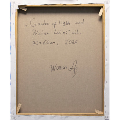 Jardín de Luz y Nenúfares – Óleo Original de Anastasia Woron 60×73 cm(2026)