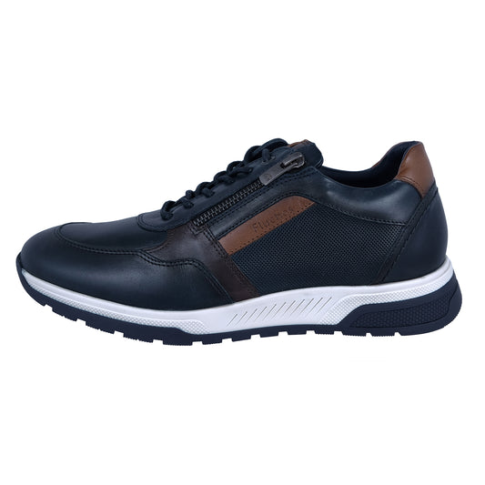Fluchos Louis: Men's Shoes Blue Leather Comfort F1600