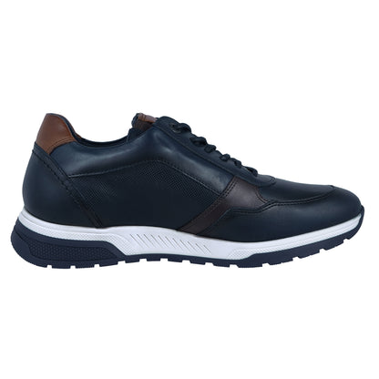 Fluchos Louis : Chaussures confort en cuir bleu pour homme F1600