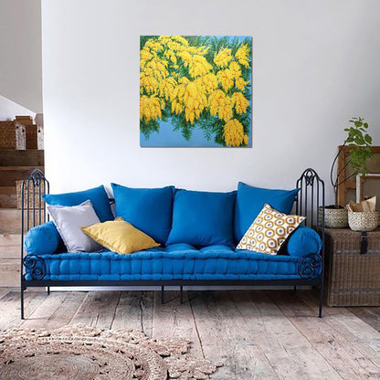 Anastasia Woron: “Mimosa” – Óleo 100×100 cm (2022)