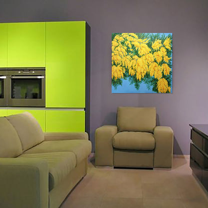 Anastasia Woron: “Mimosa” – Óleo 100×100 cm (2022)