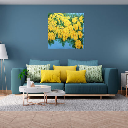 Anastasia Woron: “Mimosa” – Óleo 100×100 cm (2022)