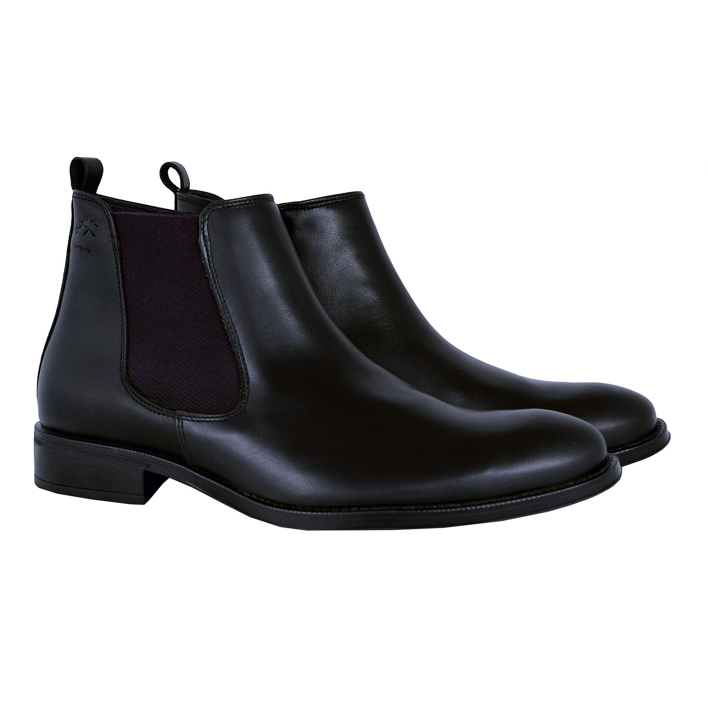 Fluchos Heracles : Bottines en cuir noir pour hommes 8756