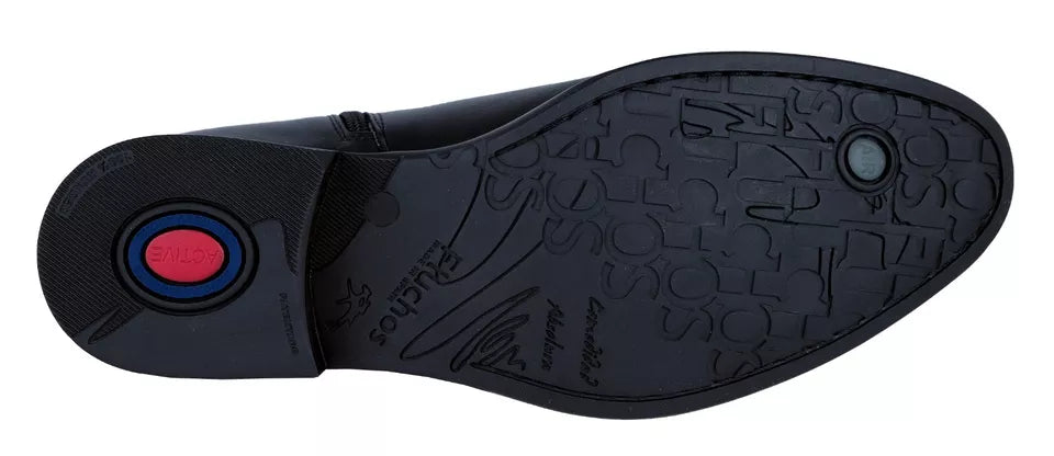 Fluchos Heracles : Bottines en cuir noir pour hommes 8756