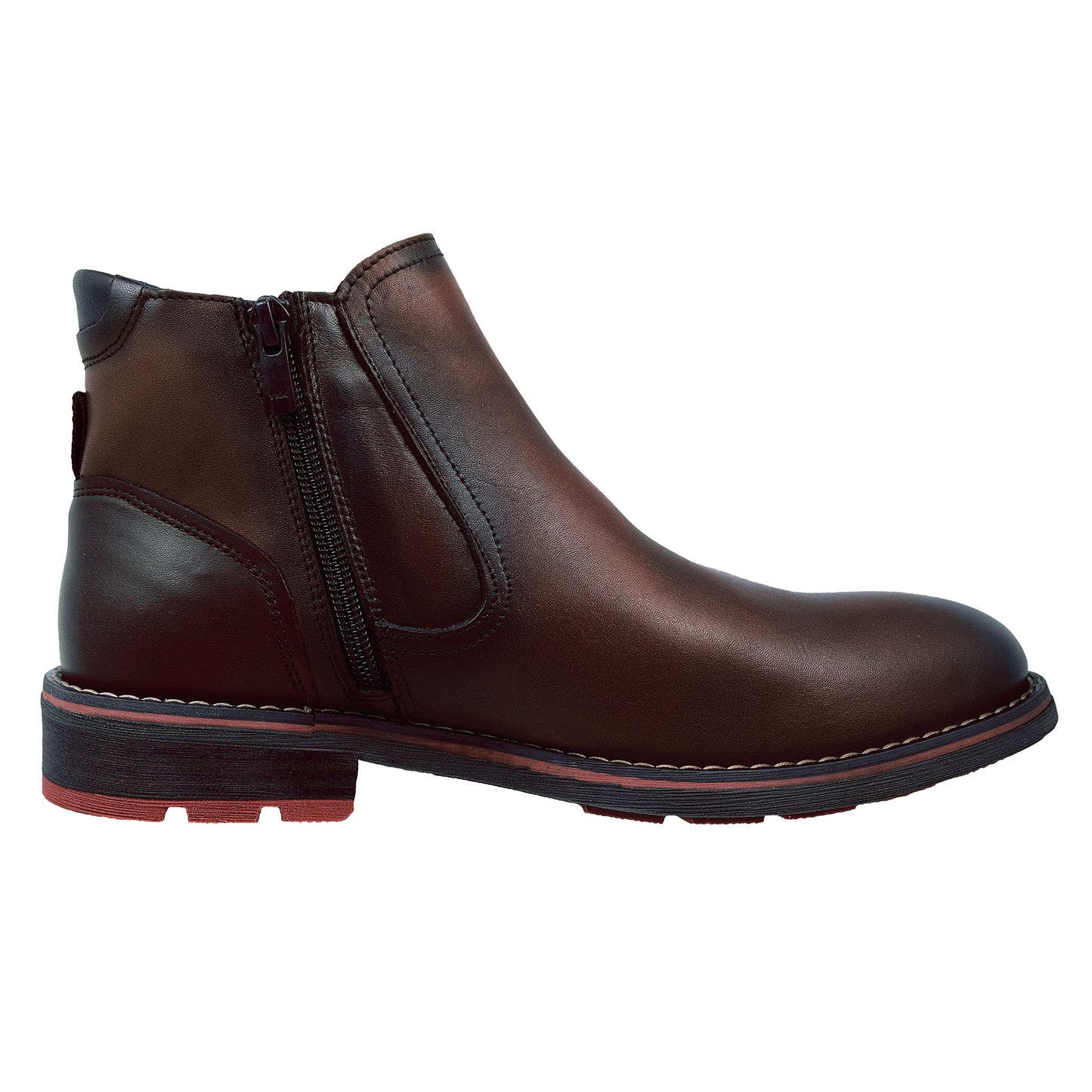 Fluchos Terry: Botines Hombre en Piel Marrón F1343