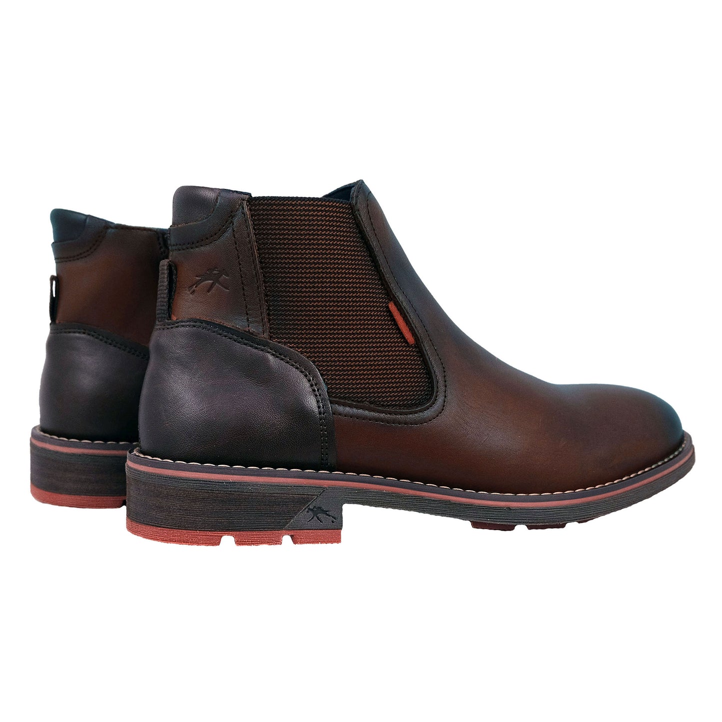 Fluchos Terry: Botines Hombre en Piel Marrón F1343