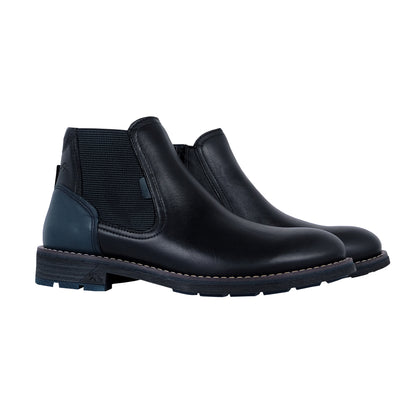 Fluchos Terry: Botines Hombre en Piel Negro F1343