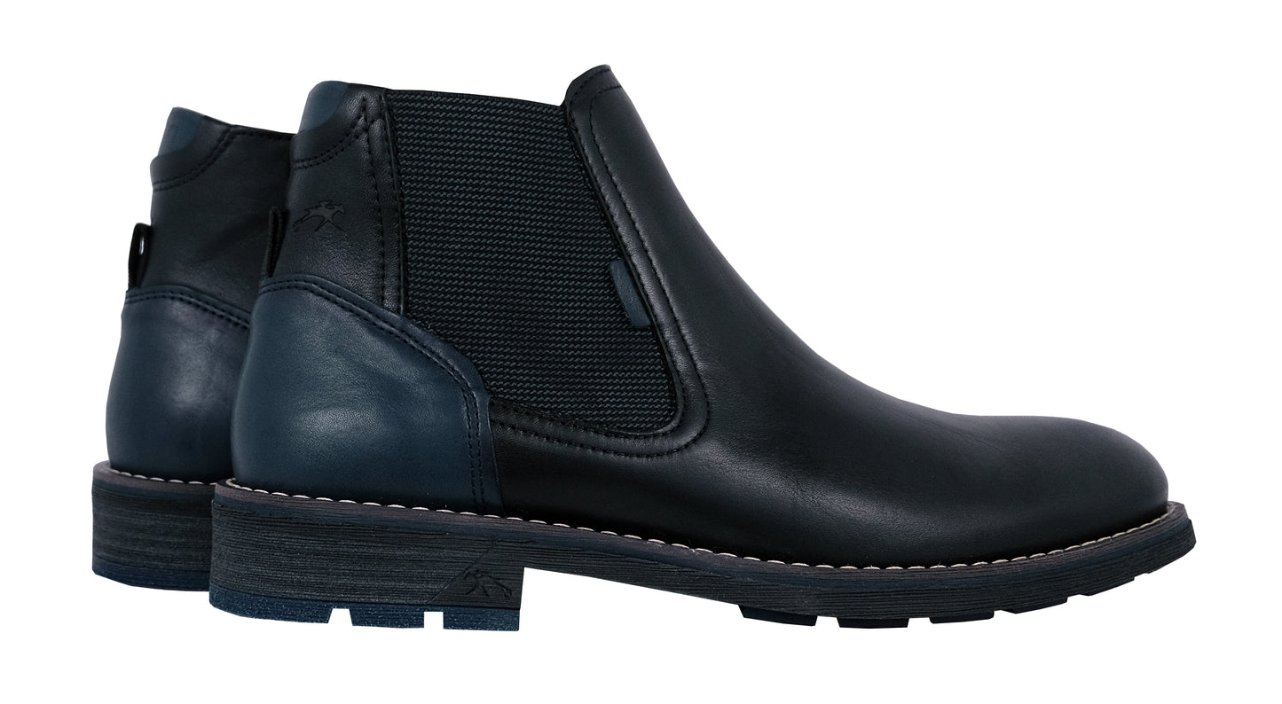 Fluchos Terry: Botines Hombre en Piel Negro F1343