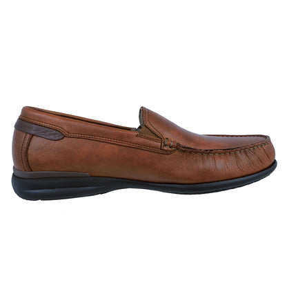 Fluchos Orion: Mocasín Hombre Piel Ligero Marrón 8682
