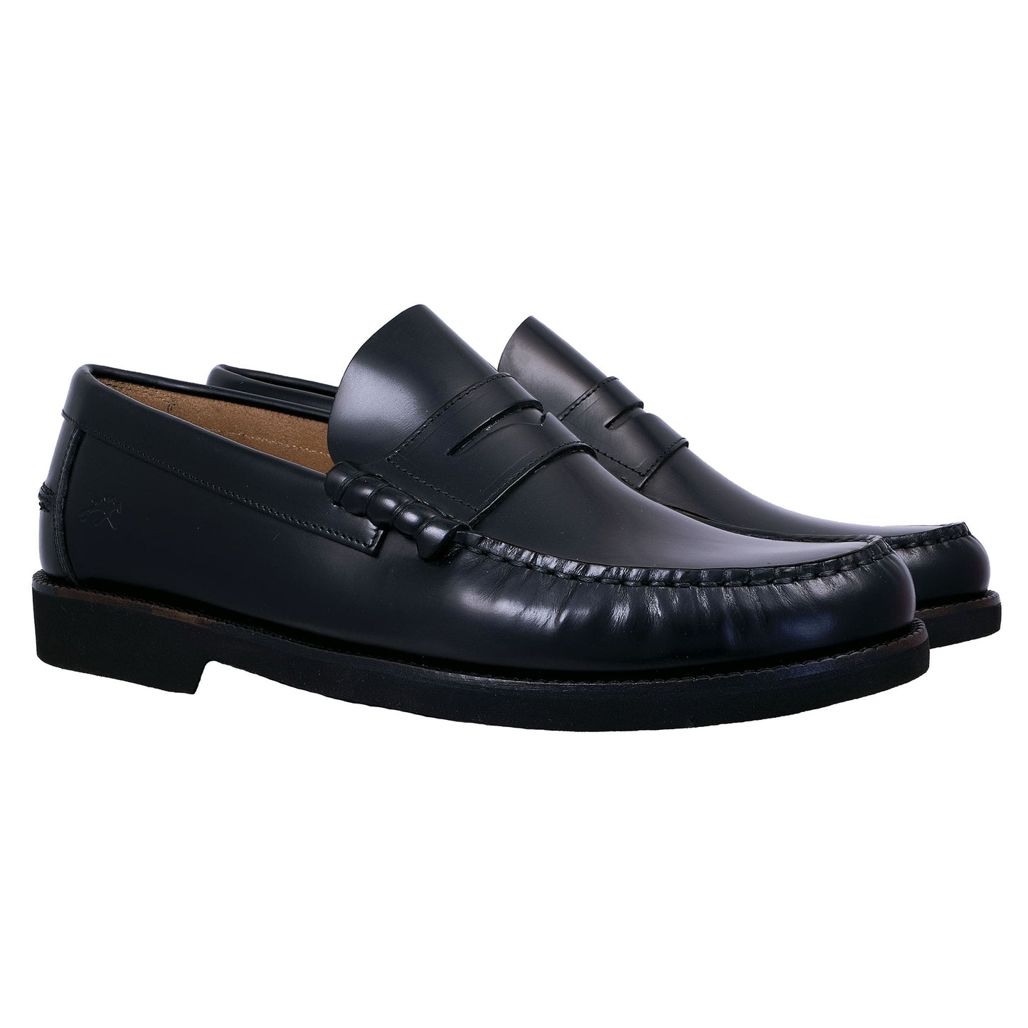 Fluchos Stamford: Mocasines Hombre Piel Negro F0047