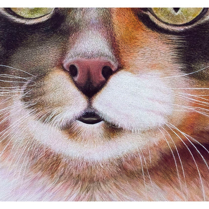 Anastasia Woron: “El Gato. El Basilio” – Óleo 60×60 cm (2024)