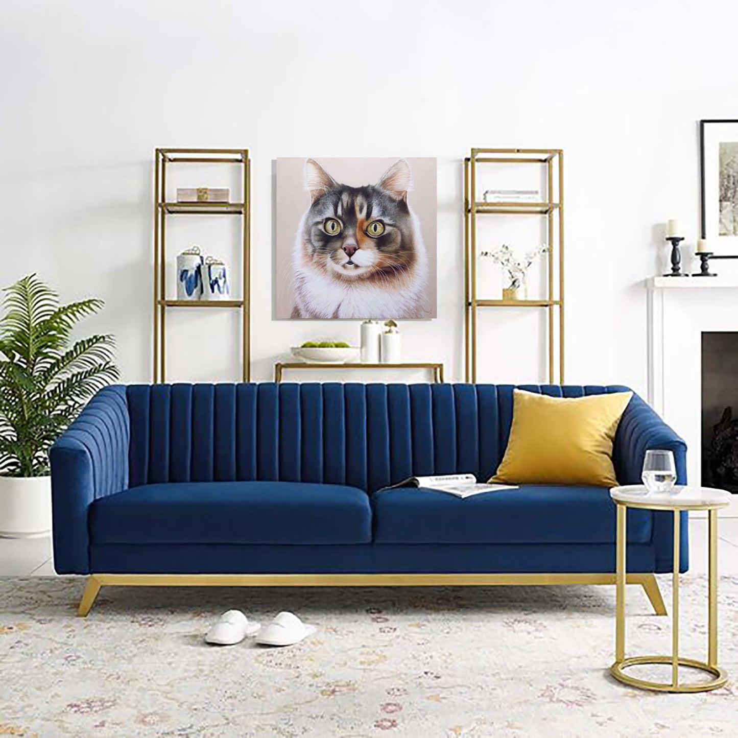 Anastasia Woron: “El Gato. El Basilio” – Óleo 60×60 cm (2024)