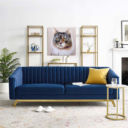 Anastasia Woron: “El Gato. El Basilio” – Óleo 60×60 cm (2024)