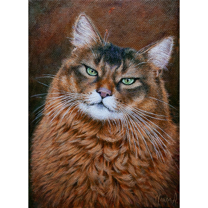 Anastasia Woron: “Mirada Verde” – Original Oil 16x22 cm (2024)