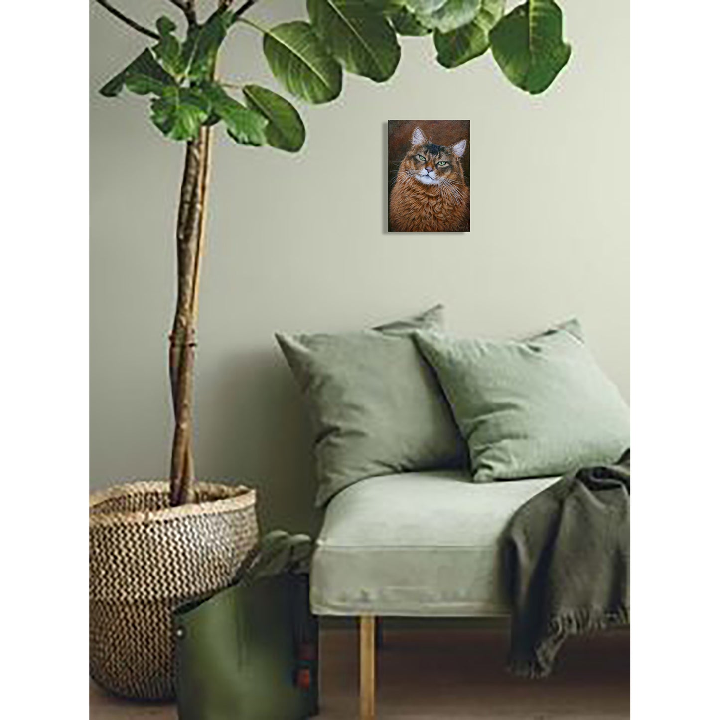 Anastasia Woron: “Mirada Verde” – Original Oil 16x22 cm (2024)