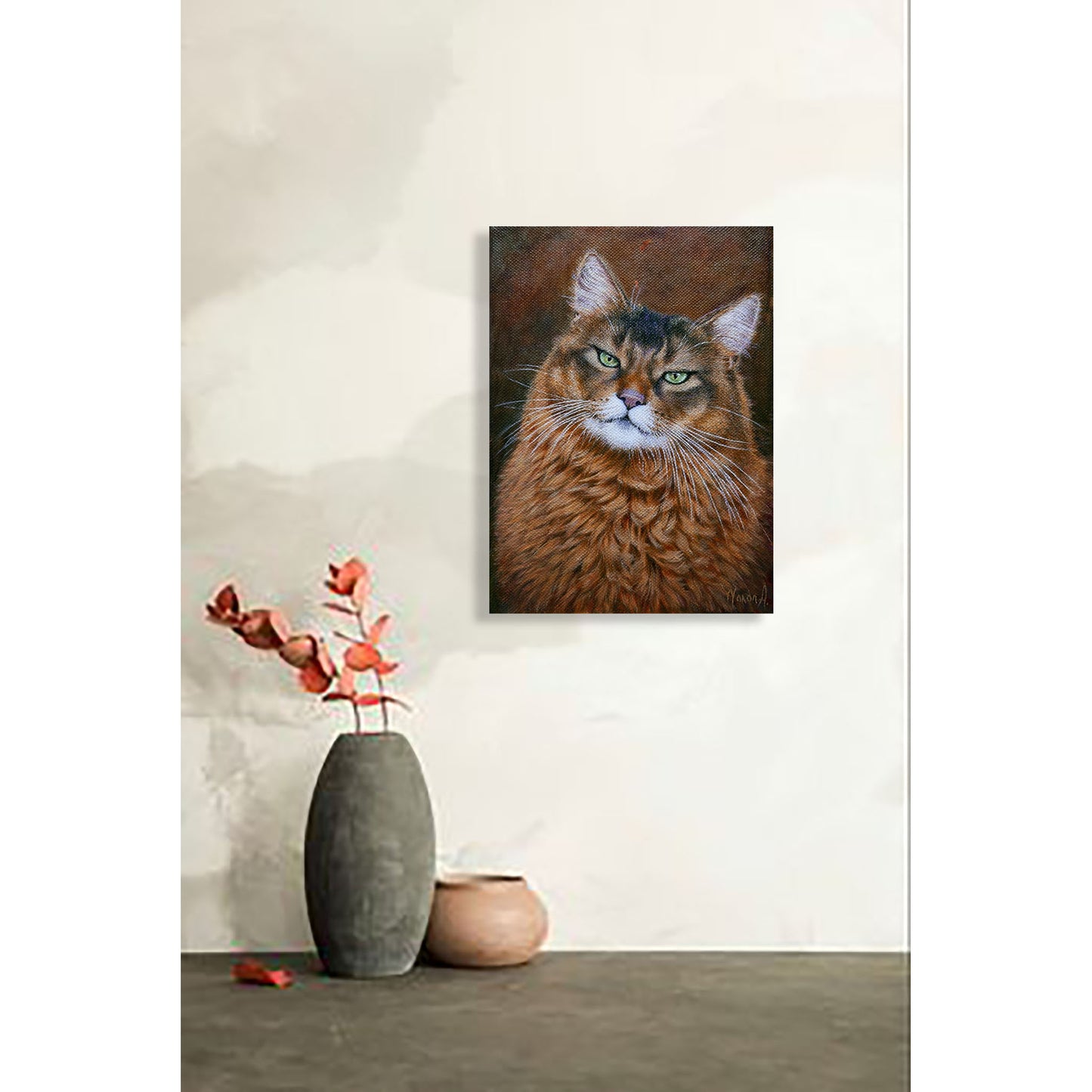 Anastasia Woron: “Mirada Verde” – Original Oil 16x22 cm (2024)