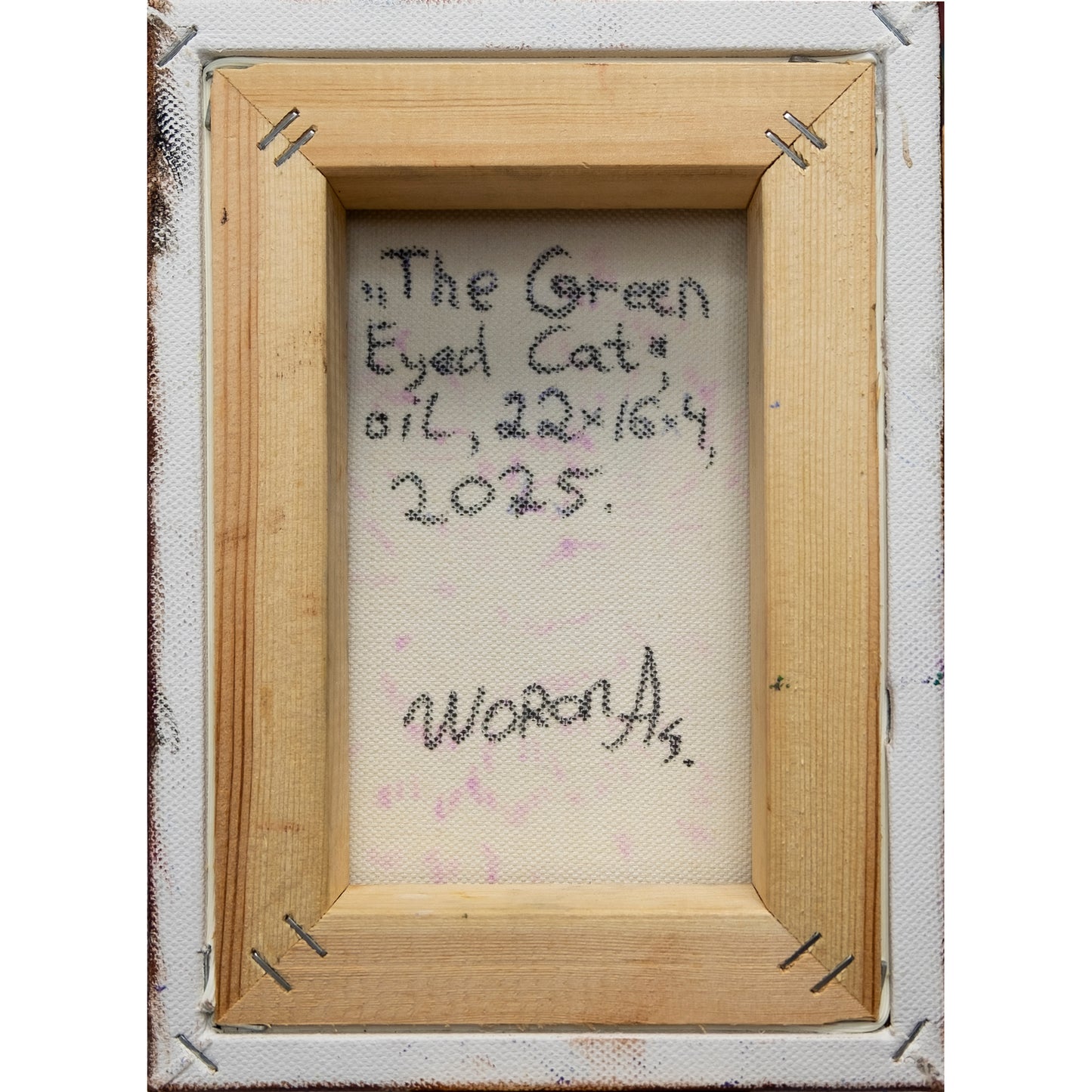 Anastasia Woron: “Mirada Verde” – Original Oil 16x22 cm (2024)