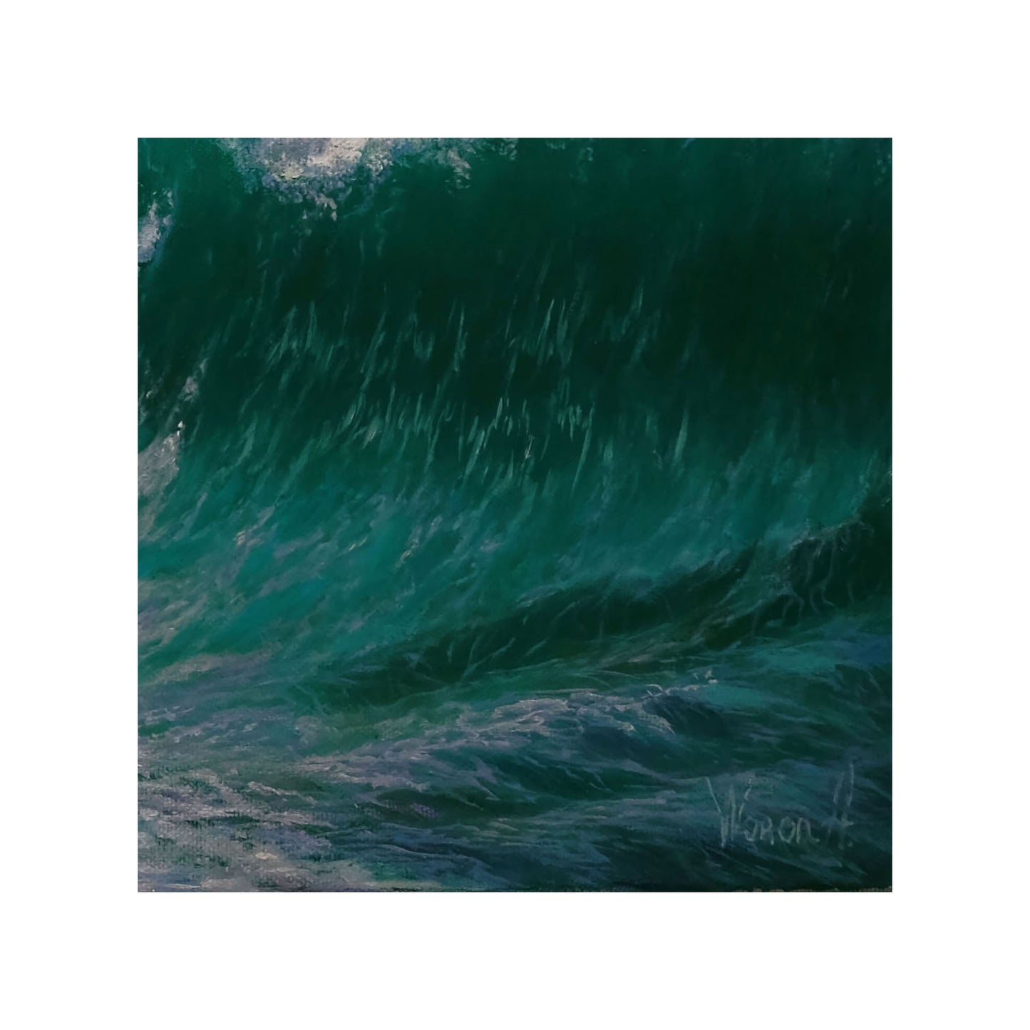 Anastasia Woron: “La Ola Magnífica” – Óleo sobre lienzo 73×50 cm (2022)