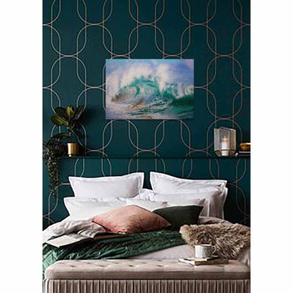 Anastasia Woron: “La Ola Magnífica” – Óleo sobre lienzo 73×50 cm (2022)