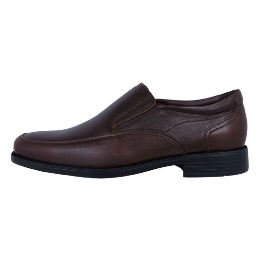 Fluchos Rafael: Mocasines De Vestir Hombre de Piel Marrón 7996