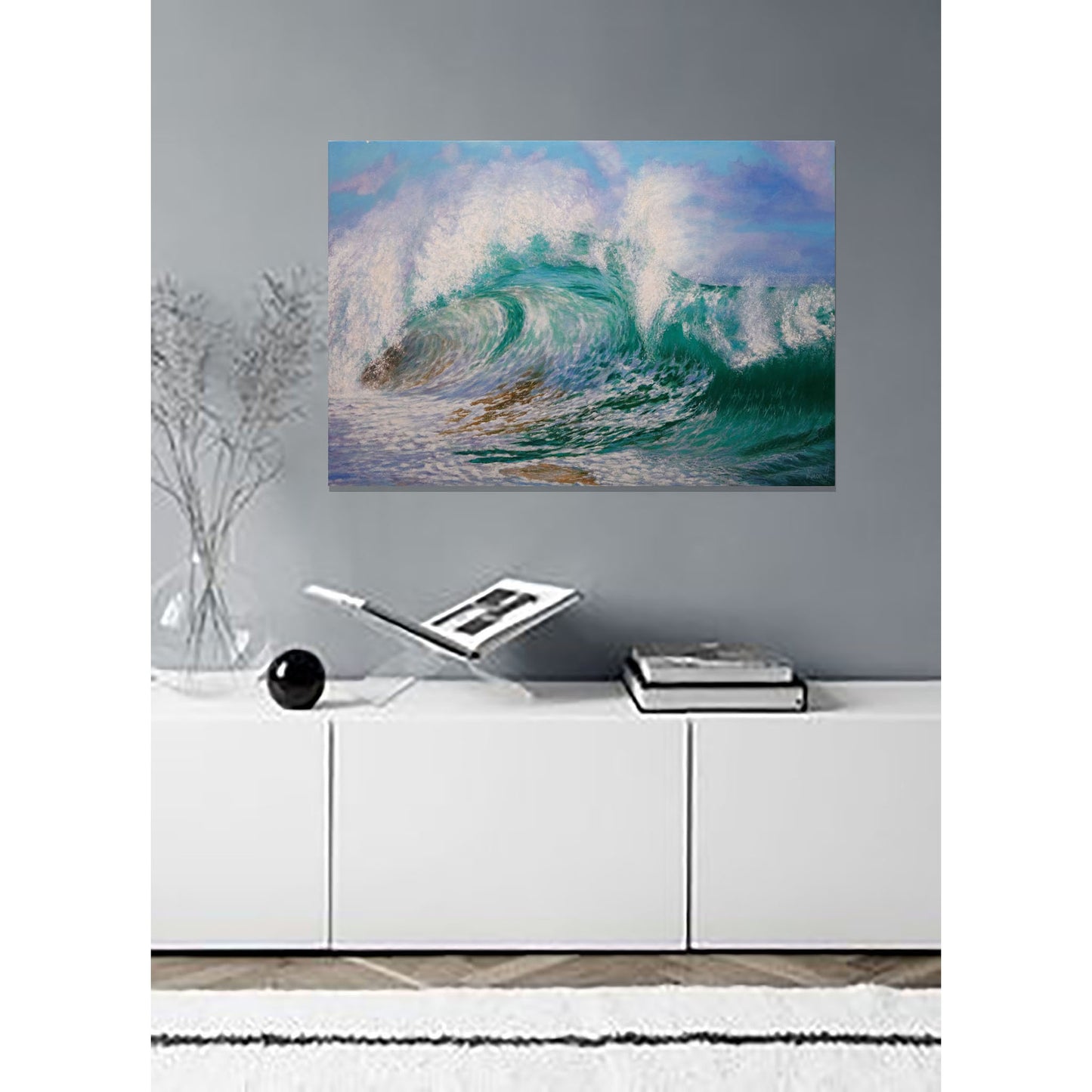 Anastasia Woron: “La Ola Magnífica” – Óleo sobre lienzo 73×50 cm (2022)