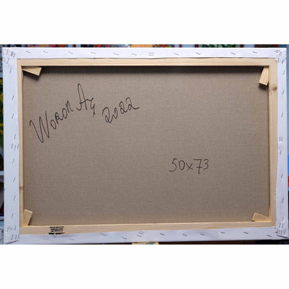 Anastasia Woron: “La Ola Magnífica” – Óleo sobre lienzo 73×50 cm (2022)