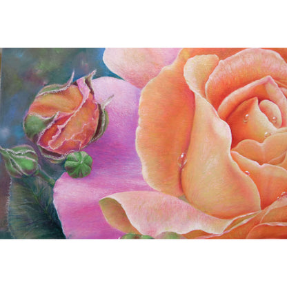 Anastasia Woron: “Rosa Rosada” – Óleo 40×40 cm (2020)