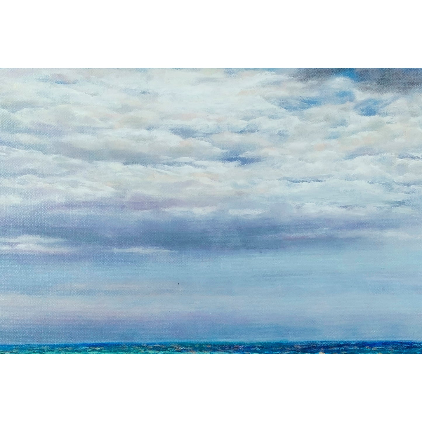 Anastasia Woron: “El Mar Chispiante” – Óleo 65×50 cm (2021)