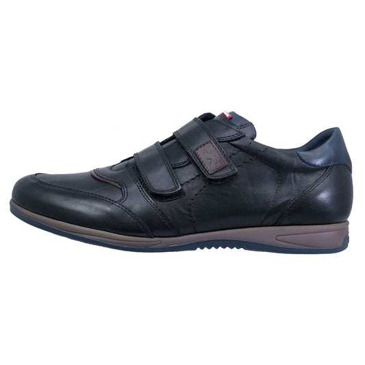 Fluchos Daniel: Men's Leather Shoes with Removable Insoles, Black 9262