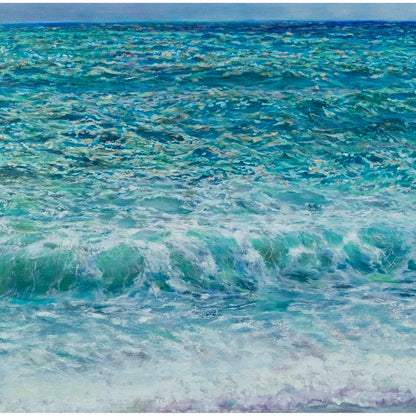 Anastasia Woron: “El Mar Chispiante” – Óleo 65×50 cm (2021)