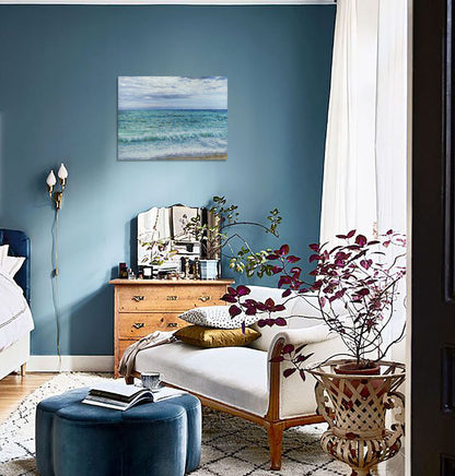 Anastasia Woron: “El Mar Chispiante” – Óleo 65×50 cm (2021)