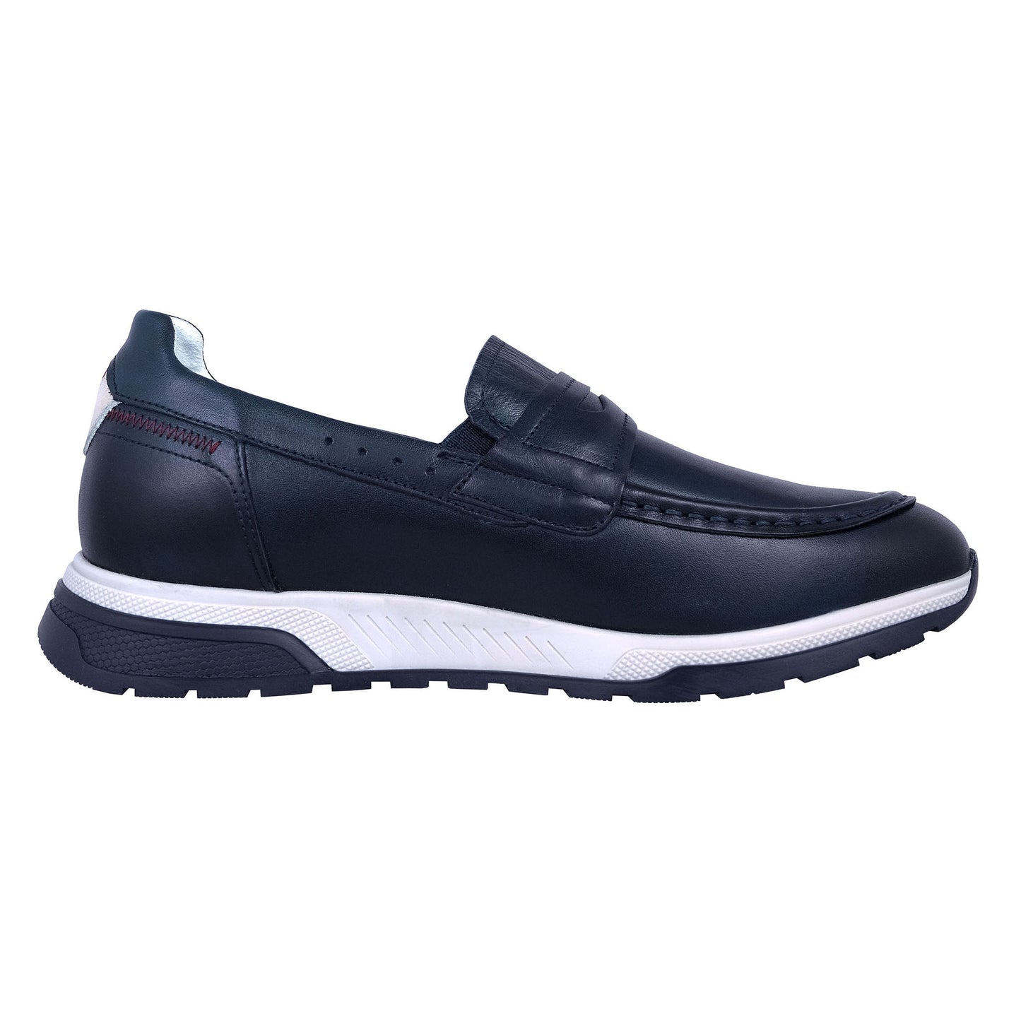 Fluchos Enzo : Mocassins en cuir bleu pour homme F1775