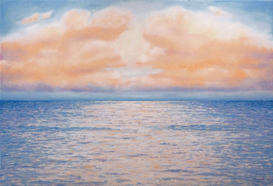 Anastasia Woron: “El mar de color vainilla” – Óleo 73×50 cm (2022)